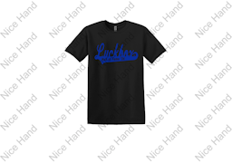 Luckbox hall of fame. Black with Blue Lettering
